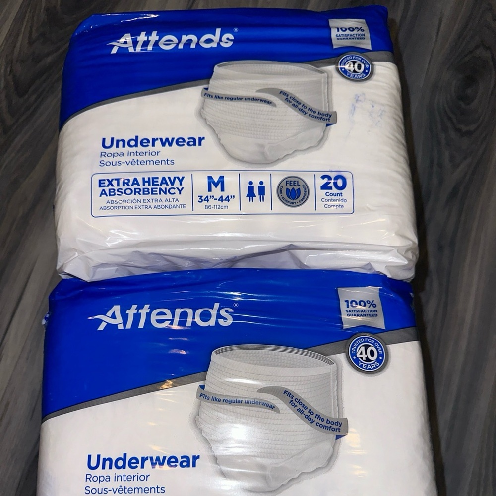 Attends APV20 Adult Underwear Extra Heavy Absorbency Medium 80 Count #C186